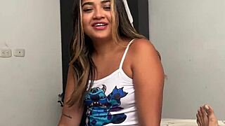 Dude helps her nail that steamy blowjob fantasy with hot cum in mouth