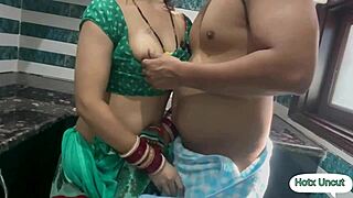 desi bhabhi seduces devar with shaved pussy and tits