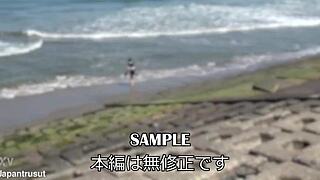 beautiful asian housewife licks in outdoor bdsm slave play