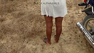 hairy brunette flashes pussy on motorcycle then fucks my boyfriend full video watch now