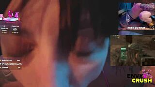 gamer girl in bikini drools drools over huge cock pov!