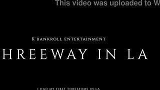 Intense Gay Threeway in LA Bedroom with Big Black Cock Deepthroat