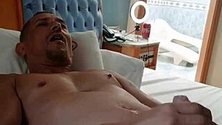 brazilian tattooed mature bareback handjob ends in huge load