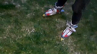 Cash Buys Coach's Steamy Roller Skating Clit Lick