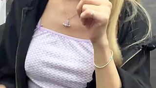 asian solo flashes pussy in crowded elevator