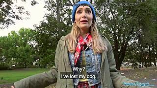 Lost Dog in Public Leads Agent to Hot Outdoor Amateur Sex Cash