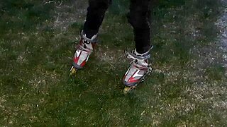 Cash Buys Coach's Steamy Roller Skating Clit Lick