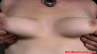 i'm helplessly bound gagged choking on toys nipples humiliated
