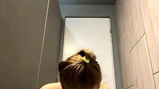 Gym workout turns extreme with double toy penetration session