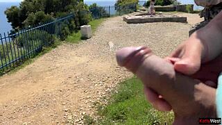 i flashed my cock publicly she got scared but curiosity won