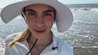 Tattooed Latina Rides Big Black Cock After Beach Day