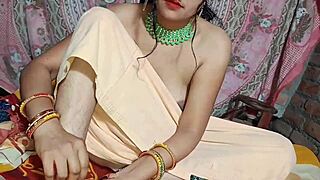 beautiful indian babe delivers sloppy blowjob and wild pussy fuck