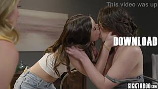 Big ass lesbian Charlie Forde gets pounded deep by horny milf Casey Calvert's wild thrusts