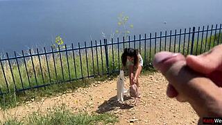 i flashed my cock publicly she got scared but curiosity won