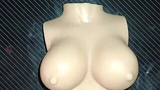 dolly begs for brutal double penetration tit cumshot