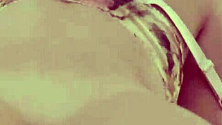 Blonde bombshell's emotional solo toy play shakes huge tits wildly