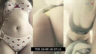 Dirty Student Teases Natural Tits Begging for Cumshot