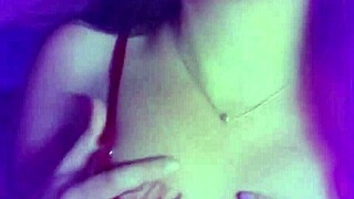 Dirty Student Teases Natural Tits Begging for Cumshot