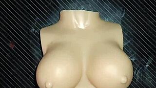 dolly begs for brutal double penetration tit cumshot