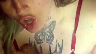 Deepthroat Sloppy Blowjob to Friend's Cock