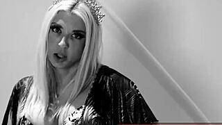 Blonde Slut Leya Falcon's Tight Pussy Stuffed By Huge Dildos!