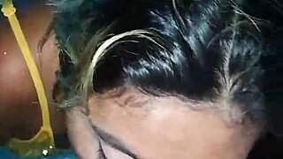 Mexican puta sucks cock by pool, neighbors watching 😈