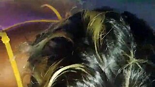 Mexican puta sucks cock by pool, neighbors watching 😈