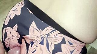 stepmom's wet pussy takes big cock after hubby leaves kitchen pounding