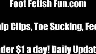 our sensual foot fetish journey licks toes and sucks perfectly