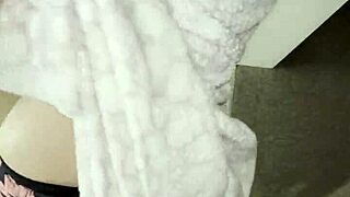 stepmom's wet pussy takes big cock after hubby leaves kitchen pounding