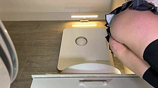 curvy college cheerleader slut flashes panties under see-through top and miniskirt