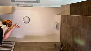 curvy college cheerleader slut flashes panties under see-through top and miniskirt