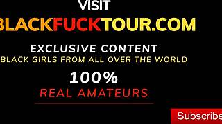 ebony babe caught riding big black cock deepthroat interracial massage fuck!