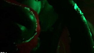 Oiled Black Babe Gives Intense Banana Big Cock Blowjob