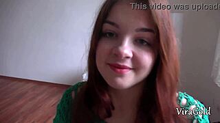 wanna quickie ride my redhead neighbor's tight pussy then cum on her ass?