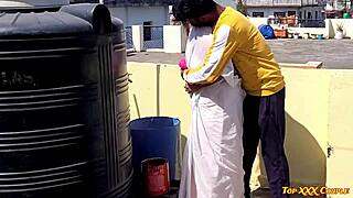 i colored her up on the rooftop for holi then pounded her hard homemade