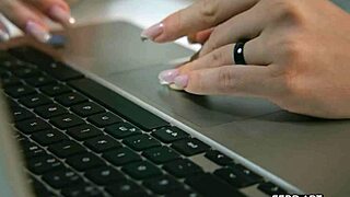 Accountant babe blows then fucks man first time