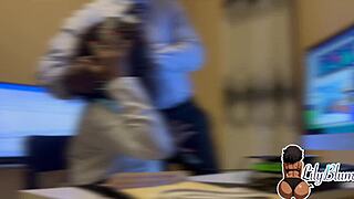 big ass ebony fucks supervisor doggystyle at work daily