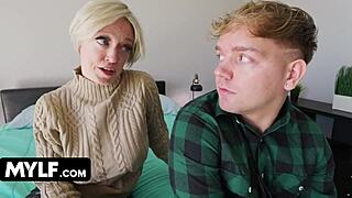 oh yeah, stepmom's huge tits bounce wild on stepson's monster cock! 💦