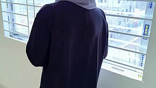 Desi hijab beauty surrenders to intense hardcore pounding
