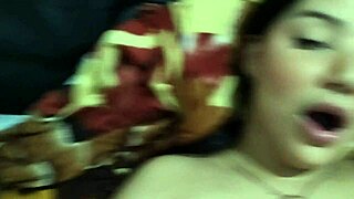 PERVERTED LATINA FLASHES WET PUSSY RIDES THROBBING COCK HARD!