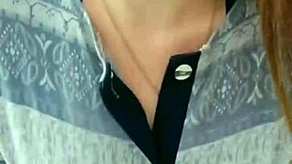 hot student rips clothes off squeezing perky tits!