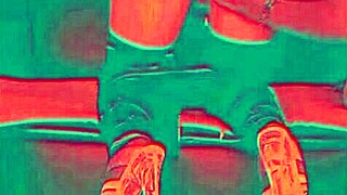 A horny babe worships stranger's ass intensely