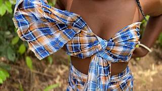 village babe takes massive ebony cock deep