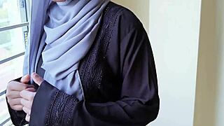 Desi hijab beauty surrenders to intense hardcore pounding