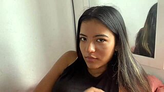 convinced girlfriend's hot latina friend for raw pov ass massage fuck