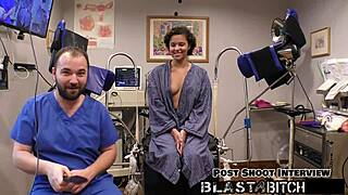 rebel wyatt's pussy takes massive cum blast up close backstage