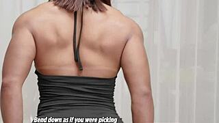 vanessa the fit bodybuilder shows her curvy ass in first casting