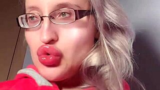 fall deep for bimbo red lipgloss webcam goddess worship