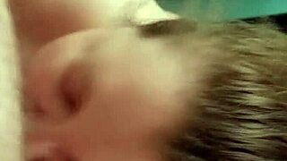 My bbw wife kneels eagerly sucking my throbbing cock hungrily